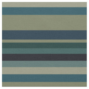 Beige, blaue, grüne und schwarze Streifen Stoff