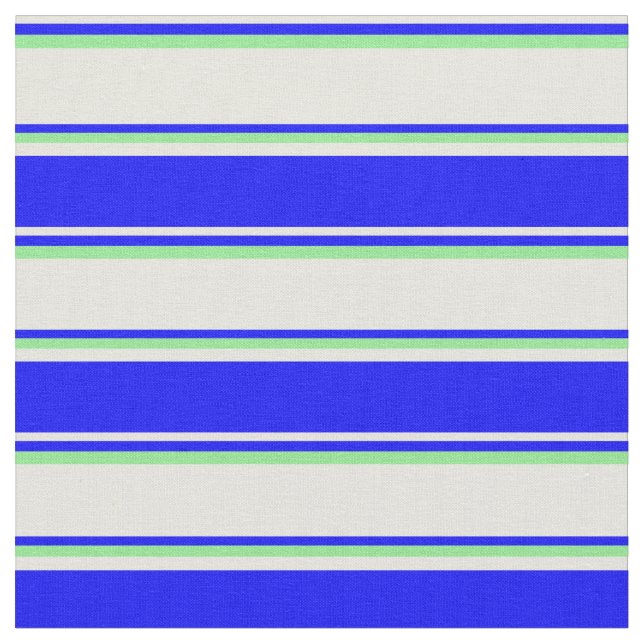 Beige, blaue und hellgrüne Streifen Stoff (Nahaufnahme)