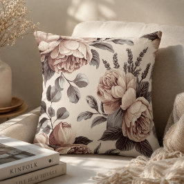 Beige Blume Kissen
