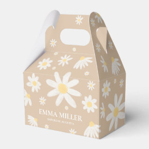 Beige-Blumen-Gänseblümchen Geschenkschachtel