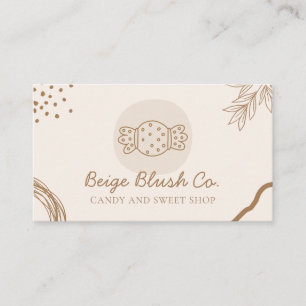 Beige Blush Hochzeitsplaner zum Geburtstag Bedrohu Visitenkarte