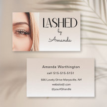 Beige Blush Wimpern Minimalist Schrift Foto