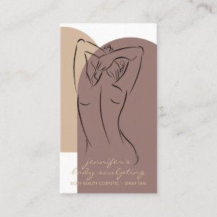 Beige Body Sculpting Contouring Spray Bräune Visitenkarte