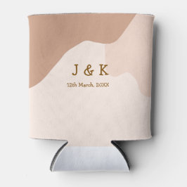 Beige boho curvy orange Brautdatum Dosenkühler