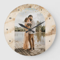Beige Boho Frame Foto Neu erhält 1. Jahrestag