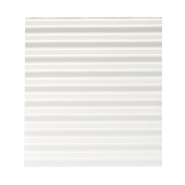 Beige Bonbonstreifen Notizblock (Vorderseite)