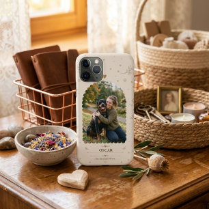 Beige Botanical Personalisierte Hunde-Foto-Leichte Case-Mate iPhone Hülle