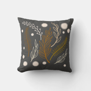 Beige Brown Gray Simple Kissen