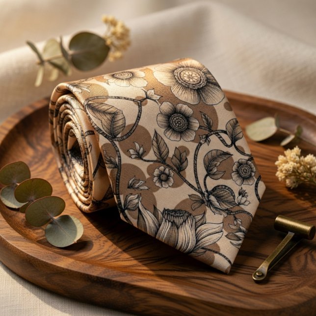 Beige Brown Krawatte (Von Creator hochgeladen)