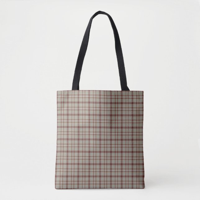 Beige Brown Plaid Classic Pattern Rustic (Vorderseite)