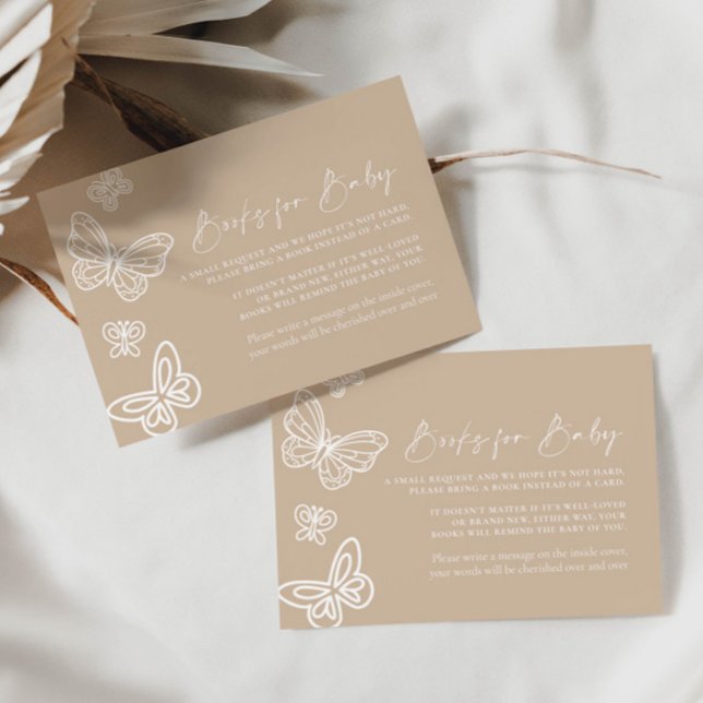 Beige Bücher für die Kinderkarte Mitteilungskarte (Von Creator hochgeladen)