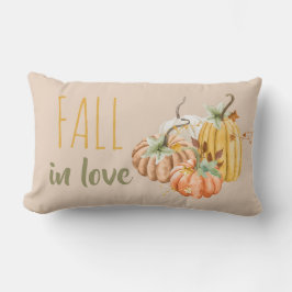 Beige Butternut Orange Sage Pumpkin Herbst Lendenkissen