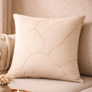 Beige Cocoa Adern Wurfkissen Kissen