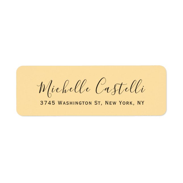 Beige Color Professional Unique Handwriting (Vorne)