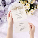 Beige Creme Bogen Sweet 16 uAwg All In One Einladung<br><div class="desc">Beige,  cremefarbene Unterlage,  mit großem Bogen geschmückt. Personalisieren und hinzufügen von Namen,  Party-Details,  UAWG,  Rücksendeadresse und Namen.</div>