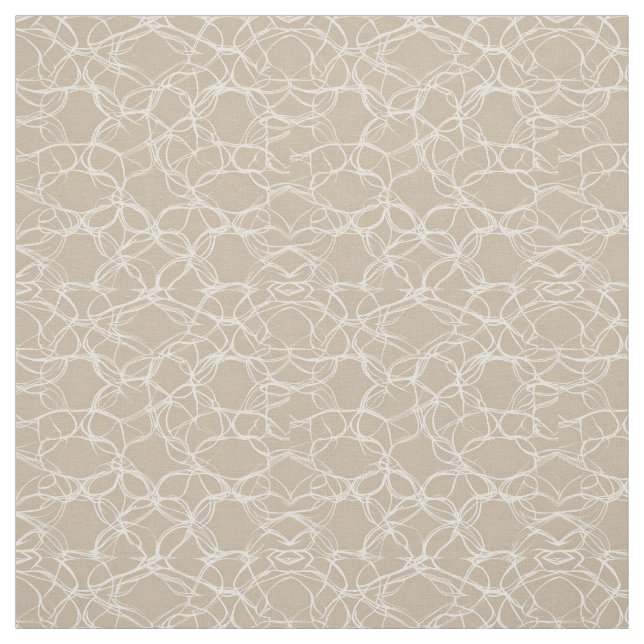 Beige Creme Muster Stoff (Muster)