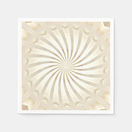 Beige-Creme-Strudel Serviette