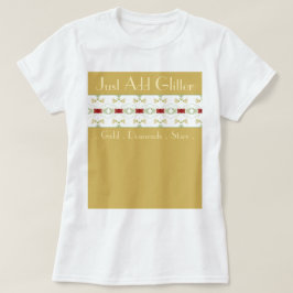Beige Creme und Gold T-Shirt