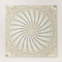 Beige Creme Wirbel Puzzle
