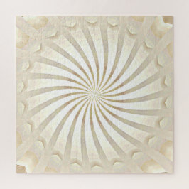 Beige Creme Wirbel Puzzle