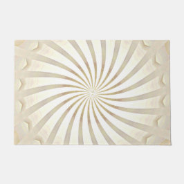 Beige-Creme-Wirbel-Türvorleger Fußmatte