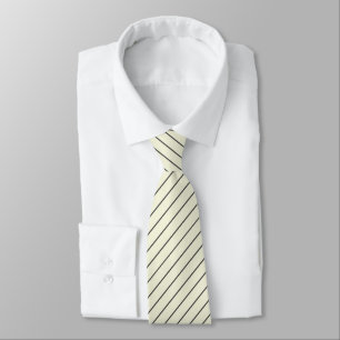 Beige (cremefarben) mit karcofarbenen, grauen Pins Krawatte