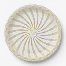Beige-cremefarbene Wirbel-Papierplatte