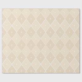 Beige Diamant Moderner Skandinavischer Minimalisti Geschenkpapier