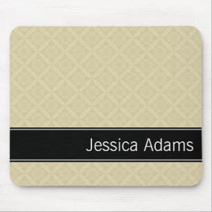 Beige Diamonds Pattern Moderne Berufliche Mousepad