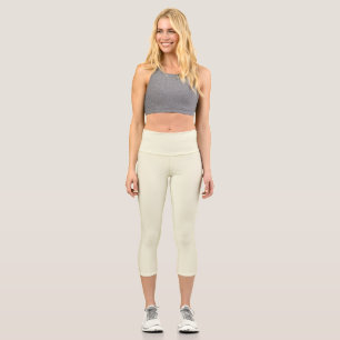 Beige (einfarbig) capri leggings