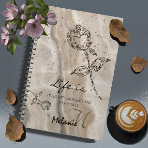 Beige Elegant Notizblock