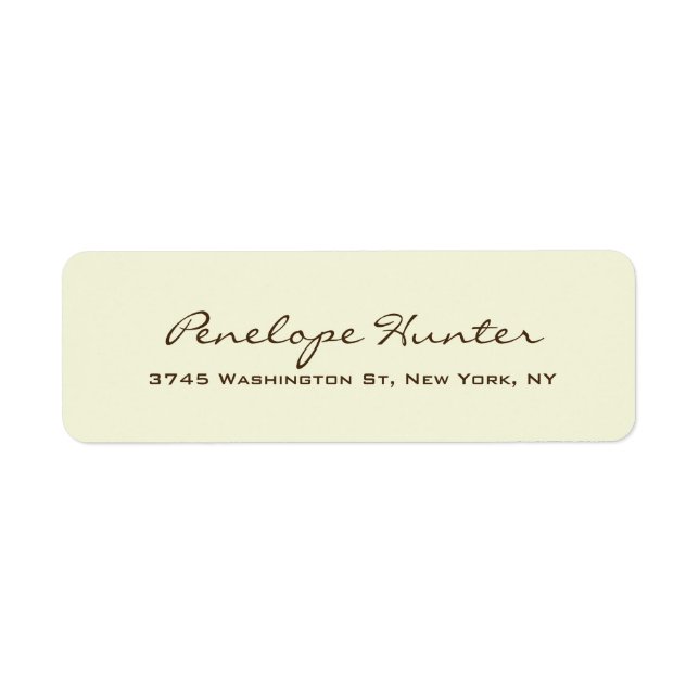 Beige Elegant Stilvolles, trendy Handwriting-Skrip (Vorne)