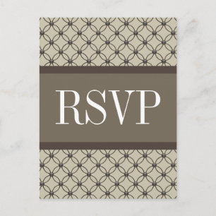 Beige Extravagante Gitter UAWG Postkarte