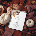 Beige Fall Floral Wedding Einladung<br><div class="desc">Holen Sie Ihre Gäste mit Ihren Hochzeitseinladungen in Beige Fall Floral auf Ihre Hochzeit ein. Karo in der passenden Sammlung für RSVPs und mehr.</div>