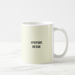 Beige-Farb-Hex-Code-Tasse Kaffeetasse