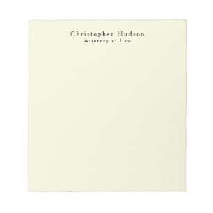 Beige Farbe Schlicht Minimalistisch Notizblock