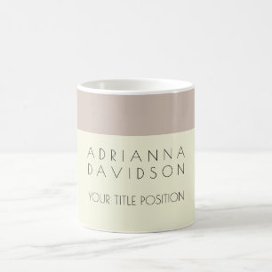 Beige Farbe Weiß Trendfarben Minimalistisch Kaffeetasse