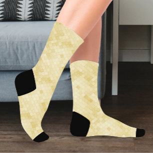 Beige farbenfrohe Diagonal Socken