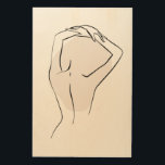 Beige Feminine Line Art Deco Poster<br><div class="desc">Beige Feminine Line Art Deco Poster</div>