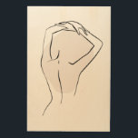 Beige Feminine Line Art Deco Poster<br><div class="desc">Beige Feminine Line Art Deco Poster</div>
