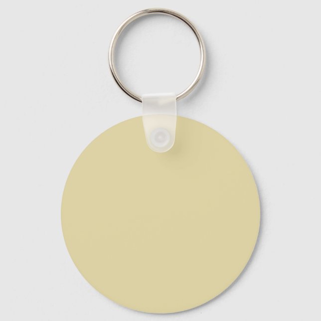 Beige (feste Farbe) Schlüsselanhänger (Vorderseite)