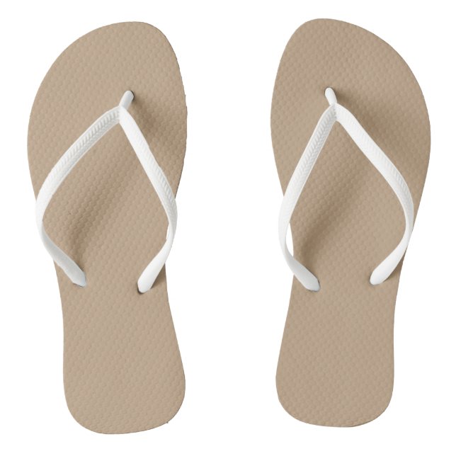 Beige Flip Flops (Fußbett)