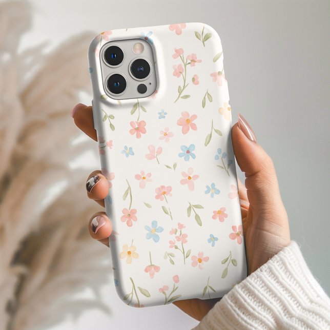 Beige Floral Phone Case (Von Creator hochgeladen)