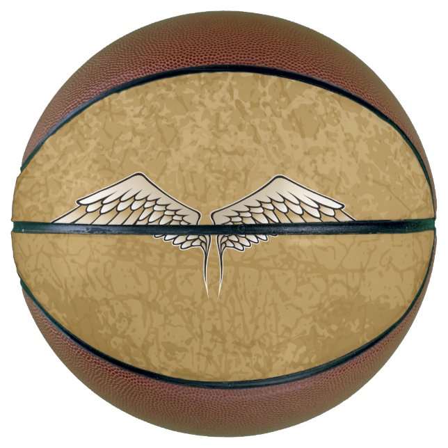 Beige Flügel Basketball (Vorderseite)
