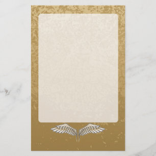 Beige Flügel Briefpapier