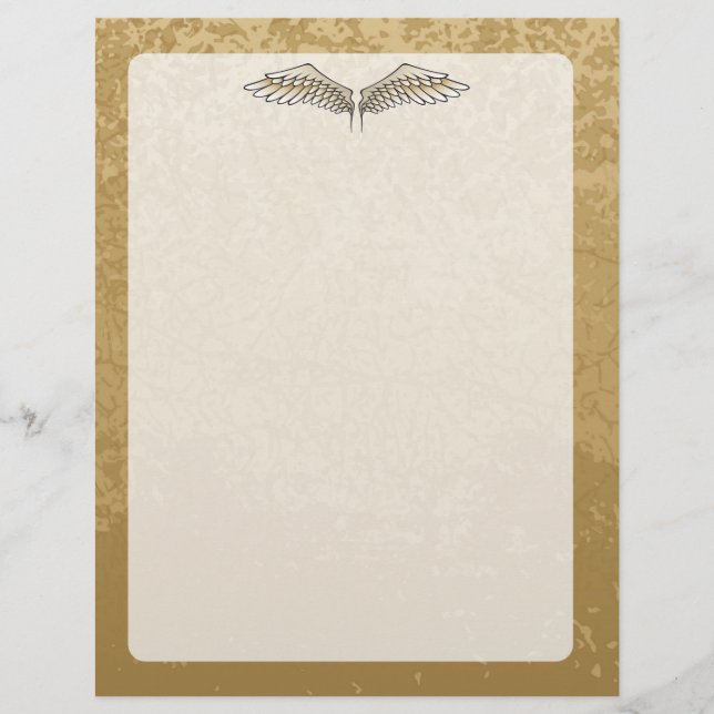 Beige Flügel Flyer (Vorne)