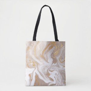 Beige flüssige Marmor, Goldlinienkunst.