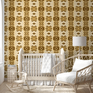 beige geometrisch tapete