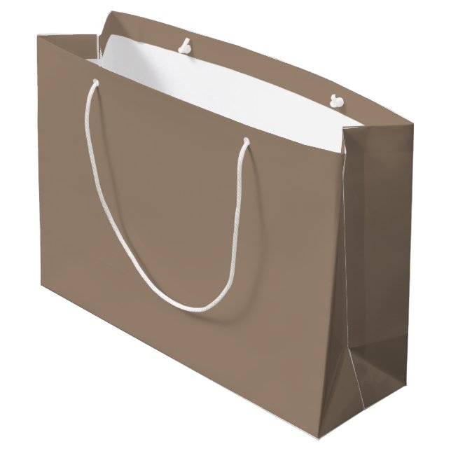 Beige Geschenktüte (Rückseite Schrägansicht)