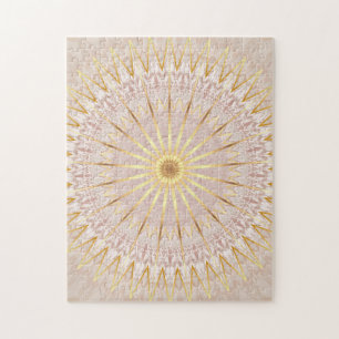 Beige Gold Mandala Puzzle